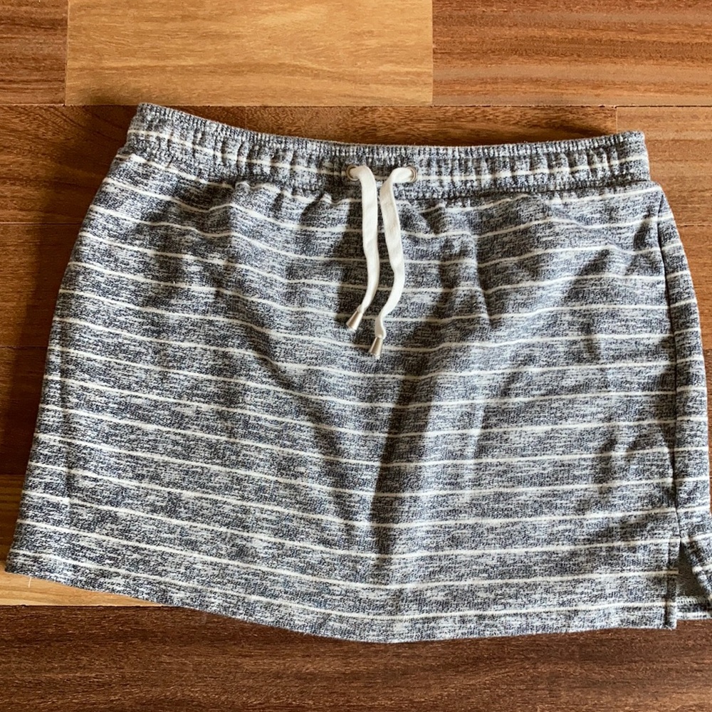 Dakini Pull On Striped Cotton Skirt